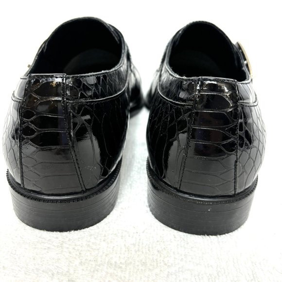 VTG Formal Faux Reptile Embossed Dress Blk Shoe Rare Zoot Suit OOAK NWOT main image 3
